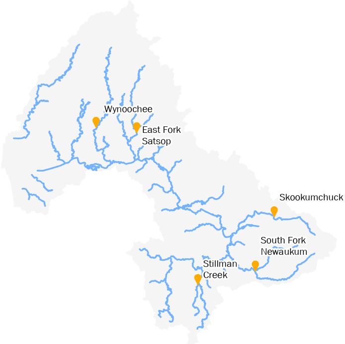 Map of Chehalis River Basin